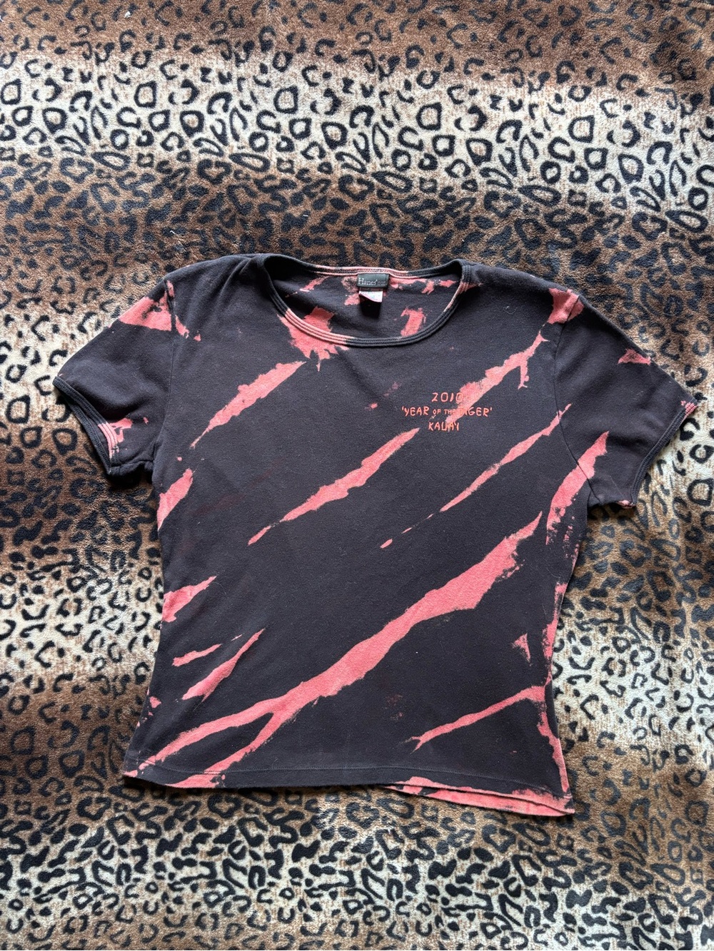 Vintage Hanes Bleach Dyed Women’s Baby Tee